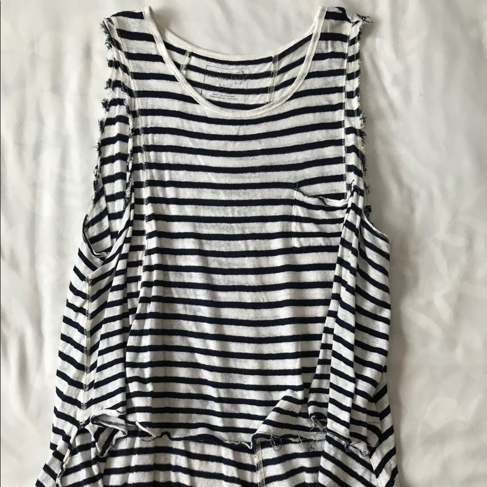 Free People Striped Swing Tank | Size Small - Picture 3 of 3